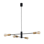 Подвесная люстра Nowodvorski Серия Rotor (Ротор) Цвет Black/Gold (Черный/Золото) арт. 7935