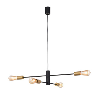 Подвесная люстра Nowodvorski Серия Rotor (Ротор) Цвет Black/Gold (Черный/Золото) арт. 7935