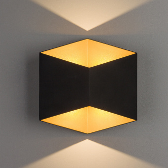 Настенный светильник Nowodvorski Серия Impulse Led (Импульс Лед) Цвет Black/Gold Черный/Золото) арт. 8141