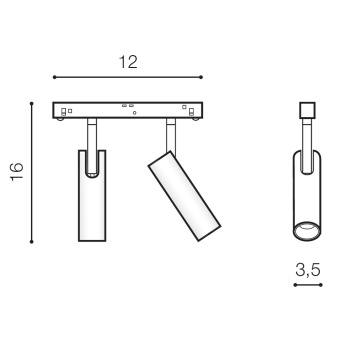 Трековый светильник Azzardo Niko Track Magnetic AZ4586