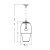 Подвесной светильник 4 Concepts Ariel Black Long Z204112000