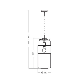 Подвесной светильник 4 Concepts Umbriel Amber Long Z202111000