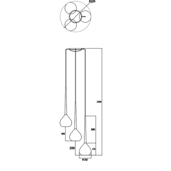 Подвесной светильник Zumaline LIBRA MD2128A-3S