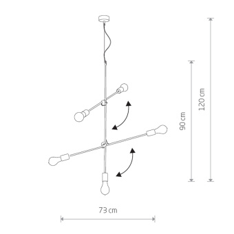 Подвесная люстра Nowodvorski Sticks 6270