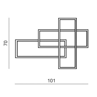 Настенный светильник Azzardo Quadratus Wall dimm AZ2993