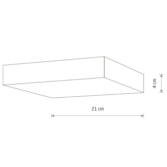 Потолочный cветильник Nowodvorski Lid Square Led 10426
