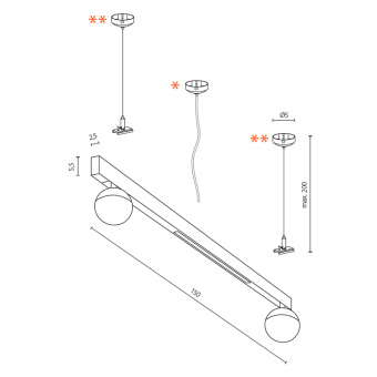 Трековый светильник Azzardo Track Magnetic AZ4809