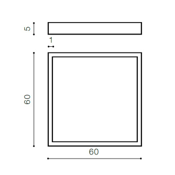 Накладная рамка для светильника Azzardo Panel frame AZ1314
