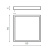 Накладная рамка для светильника Azzardo Panel frame AZ1314 Накладная рамка для светильника Azzardo Panel frame AZ1314