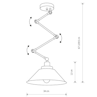 Настенно-потолочный светильник Nowodvorski Pantograph 9126