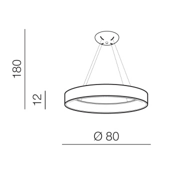 Подвесная люстра Azzardo Solvent R Pendant 80 AZ3973