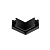 Коннектор для магнитных треков угловой Nowodvorski Серия Nano Horizontal (Нано Горизонтал) Цвет Black Черный) арт. 11727