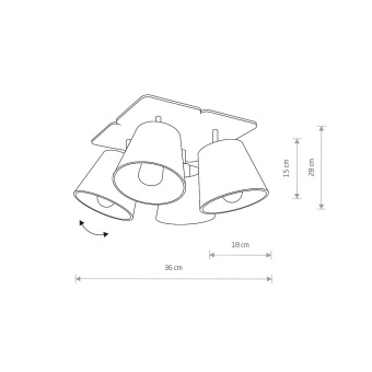 Потолочный cветильник Nowodvorski Awinion 9716