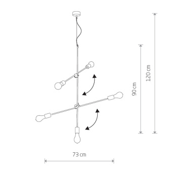 Подвесная люстра Nowodvorski Sticks 9076