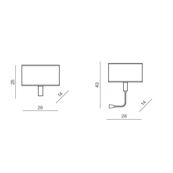 Абажур Azzardo Amadeo shade square AZ2420