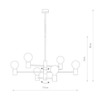 Подвесная люстра Nowodvorski Radius  7932