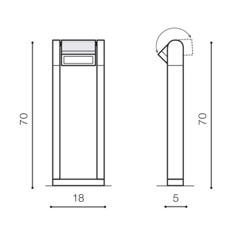 Уличный светильник Azzardo Frame 70 AZ2131