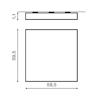 Светильник накладной Azzardo Panel 60 3000K AZ1272