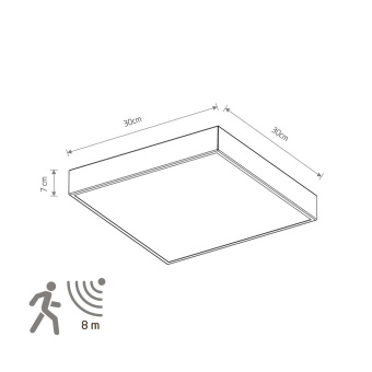 Потолочный cветильник Nowodvorski Quad Sensor 10473