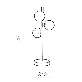 Настольная лампа Azzardo Sybilla 3 table AZ2103