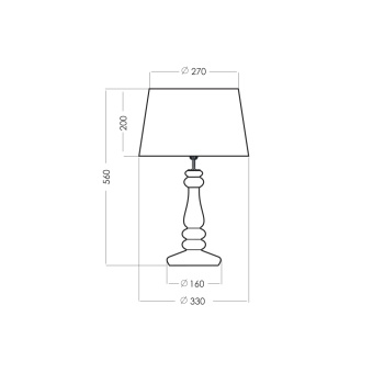 Настольная лампа 4 Concepts Petit Trianon Copper L051261217