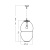 Подвесной светильник 4 Concepts Miranda Amber Long Z212111000