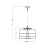 Подвесной светильник 4 Concepts Umbriel Antracite Wide Z203110000