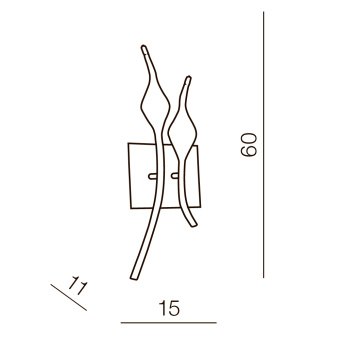 Настенный светильник Azzardo Snake AZ2569