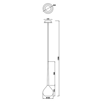Подвесной светильник Zumaline LIBRA MD2128-1W