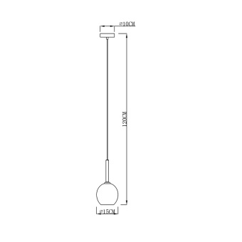 Подвесной светильник Zumaline MONIC MD1629-1(chrome)