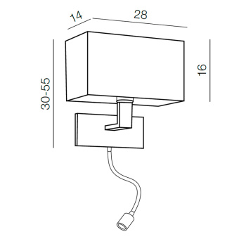 Настенный светильник Azzardo Martens wall LED AZ1526