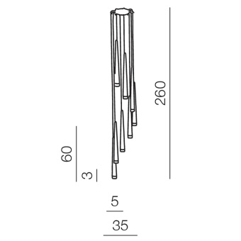 Подвесной светильник Azzardo Stylo 8 AZ0161