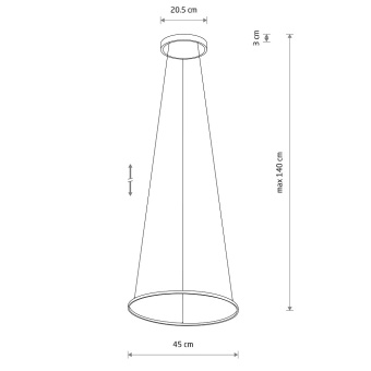 Подвесная люстра Nowodvorski Circolo Led S 10813