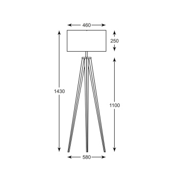 Торшер Zumaline MARESCA TS-170429F-WH