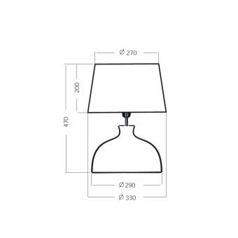 Настольная лампа 4 Concepts Haga Transparent L212180249