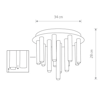 Потолочная люстра Nowodvorski Stalactite 8355