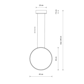 Подвесная люстра Nowodvorski Circolo Led S 10860