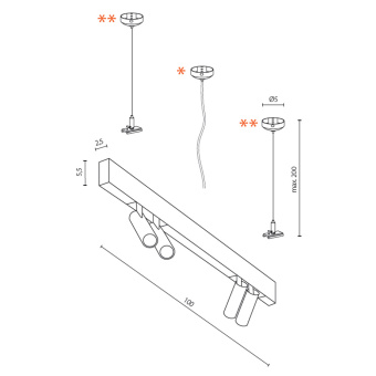 Трековый светильник Azzardo Track Magnetic AZ4802