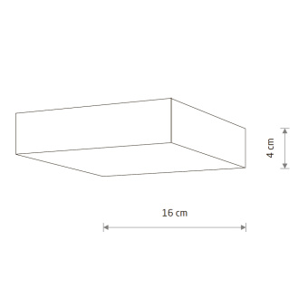 Потолочный cветильник Nowodvorski Lid Square Led 10425