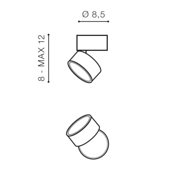 Накладной светильник Azzardo Mona AZ4538