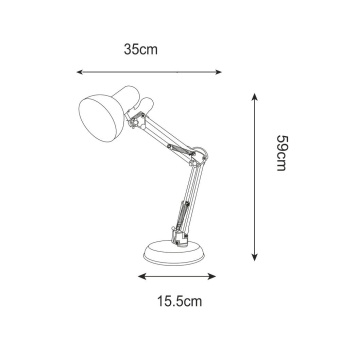 Настольная лампа Zumaline GARITA T51S-WH